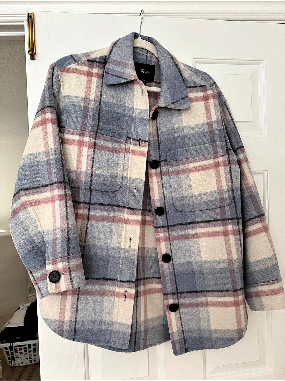 Rails Plaid Jacket in Blue & Pink